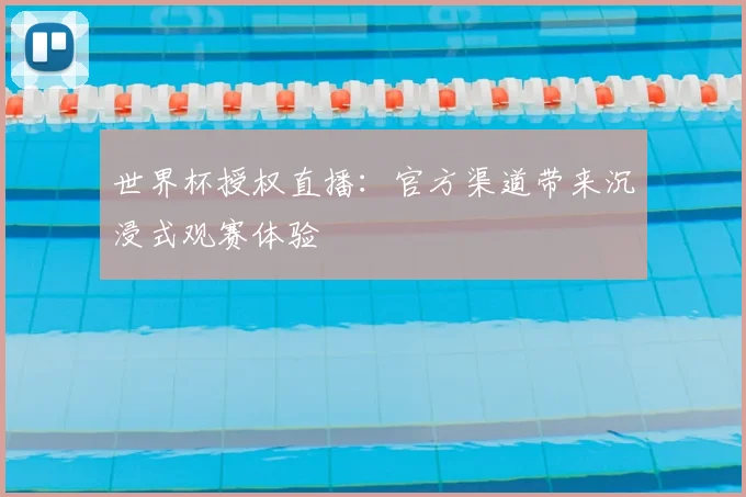 世界杯授权直播:官方渠道带来沉浸式观赛体验