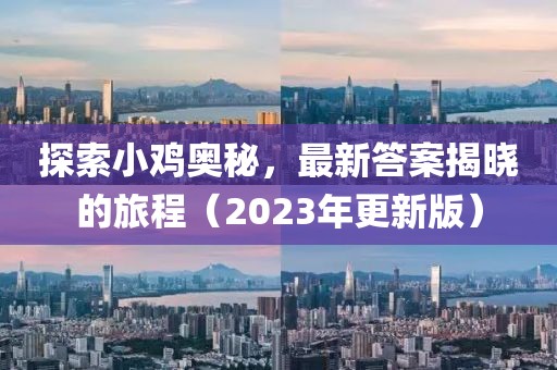 探索小鸡奥秘，最新答案揭晓的旅程（2023年更新版）