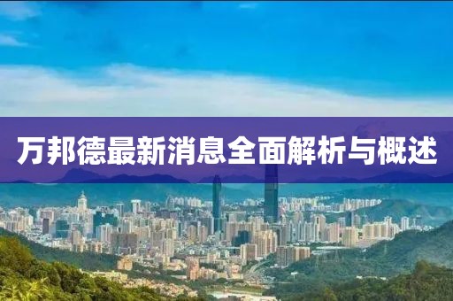 万邦德最新消息全面解析与概述