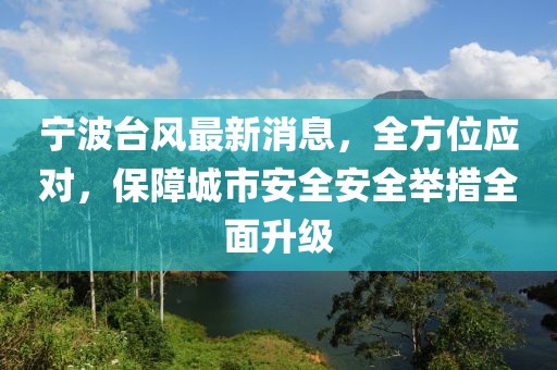 宁波台风最新消息，全方位应对，保障城市安全安全举措全面升级