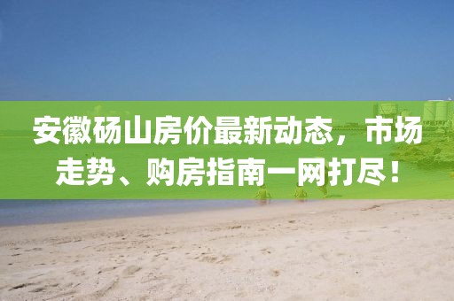 安徽砀山房价最新动态，市场走势、购房指南一网打尽！