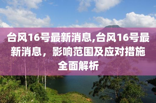 台风16号最新消息,台风16号最新消息，影响范围及应对措施全面解析