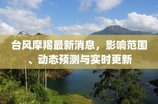 台风摩羯最新消息，影响范围、动态预测与实时更新