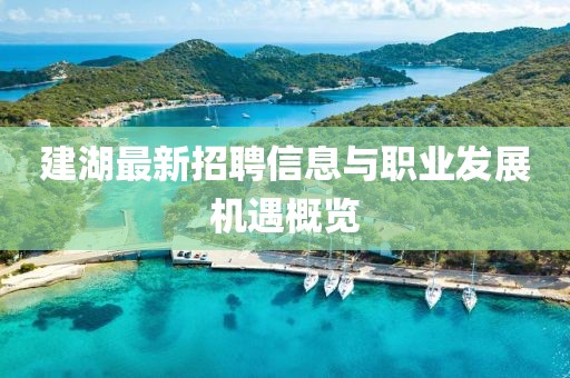 建湖最新招聘信息与职业发展机遇概览